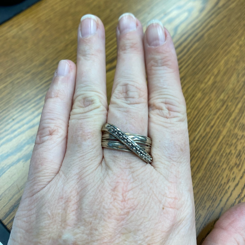 Michael Dawkins Silver Starry Night Ring 49$